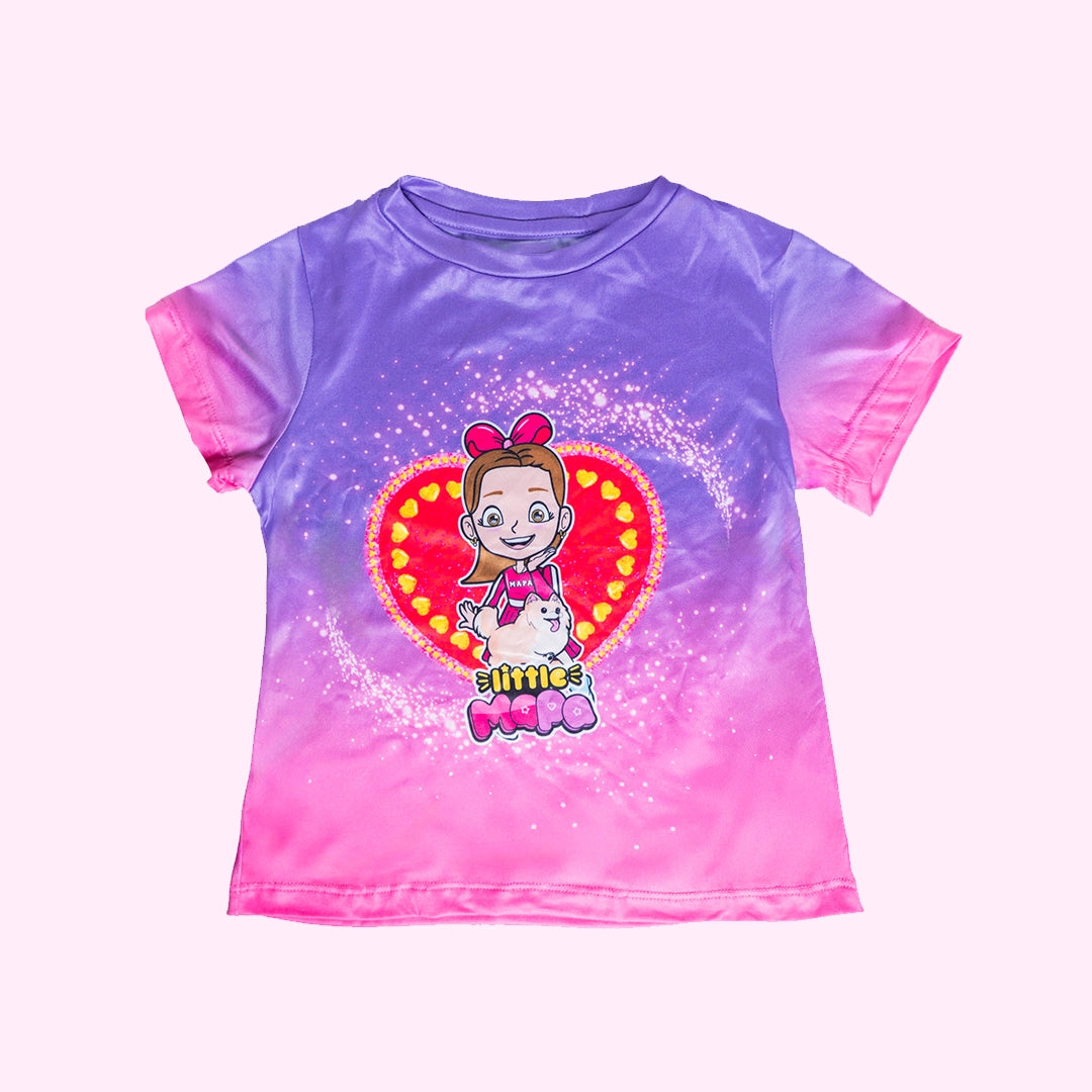 Playera Little Mapa Corazón de Bombón